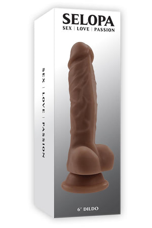 SELOPA 6 INCH DILDO DARK
