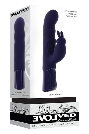 EVOLVED RABBIT VIBRATOR BIG DEAL BLACK