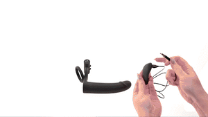 GENDER X DILDO WITH COCKRING BLACK