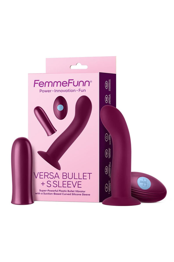FEMMEFUNN VERSA BULLET WITH S SLEEVE DARK FUCHSIA