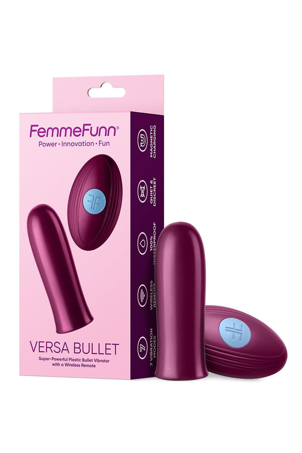 FEMMEFUNN VERSA BULLET WITH REMOTE DARK FUCHSIA