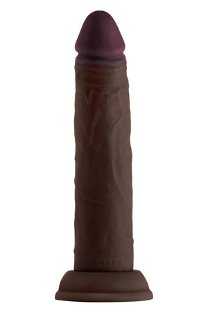 SHAFT MODEL J 7.5 INCH LIQUID SILICONE DONG MAHOGANY