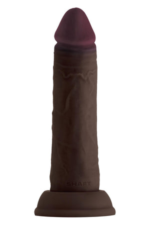 SHAFT MODEL J 6.5 INCH LIQUID SILICONE DONG MAHOGANY