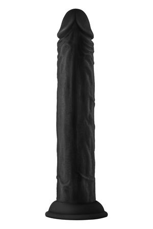SHAFT MODEL J 9.5  INCH LIQUID SILICONE DONG BLACK