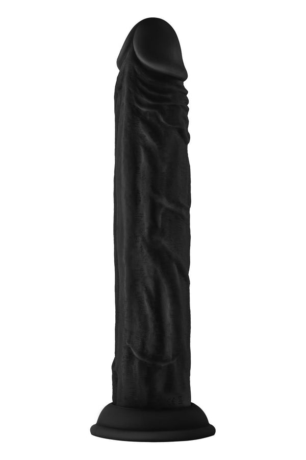 SHAFT MODEL J 9.5  INCH LIQUID SILICONE DONG BLACK