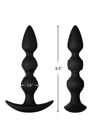 FORTO F-42R RATTLER SPIRAL BEADS BLACK