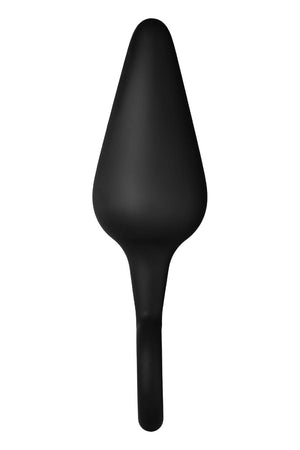 FORTO F-10 SILICONE PLUG W/ PULL RING LARGE BLACK