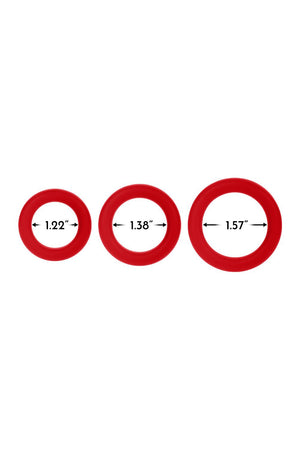 FORTO F-61 3 PIECE C-RING SET BLUE