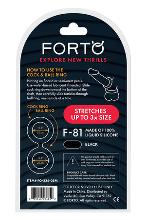FORTO F-81 DOUBLE RING 47MM BLACK