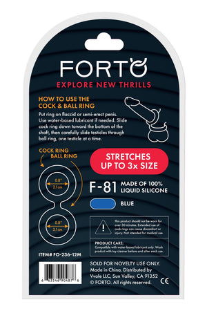 FORTO F-81 DOUBLE RING 47MM BLUE