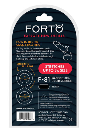 FORTO F-81 DOUBLE RING 51MM BLACK