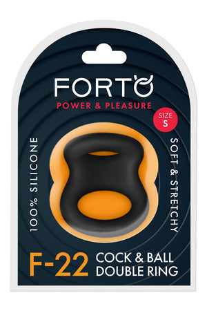 FORTO F-22 D RING SMALL BLACK