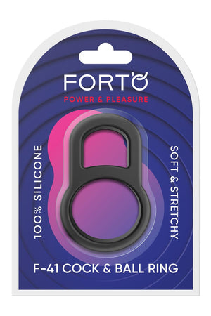 FORTO F-41 LOCK COCK AND BALL RING BLACK