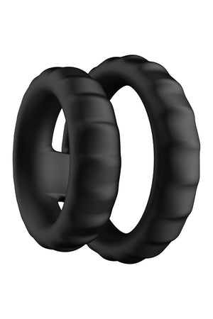 FORTO F-43 TIERED COCK AND BALL RING BLACK