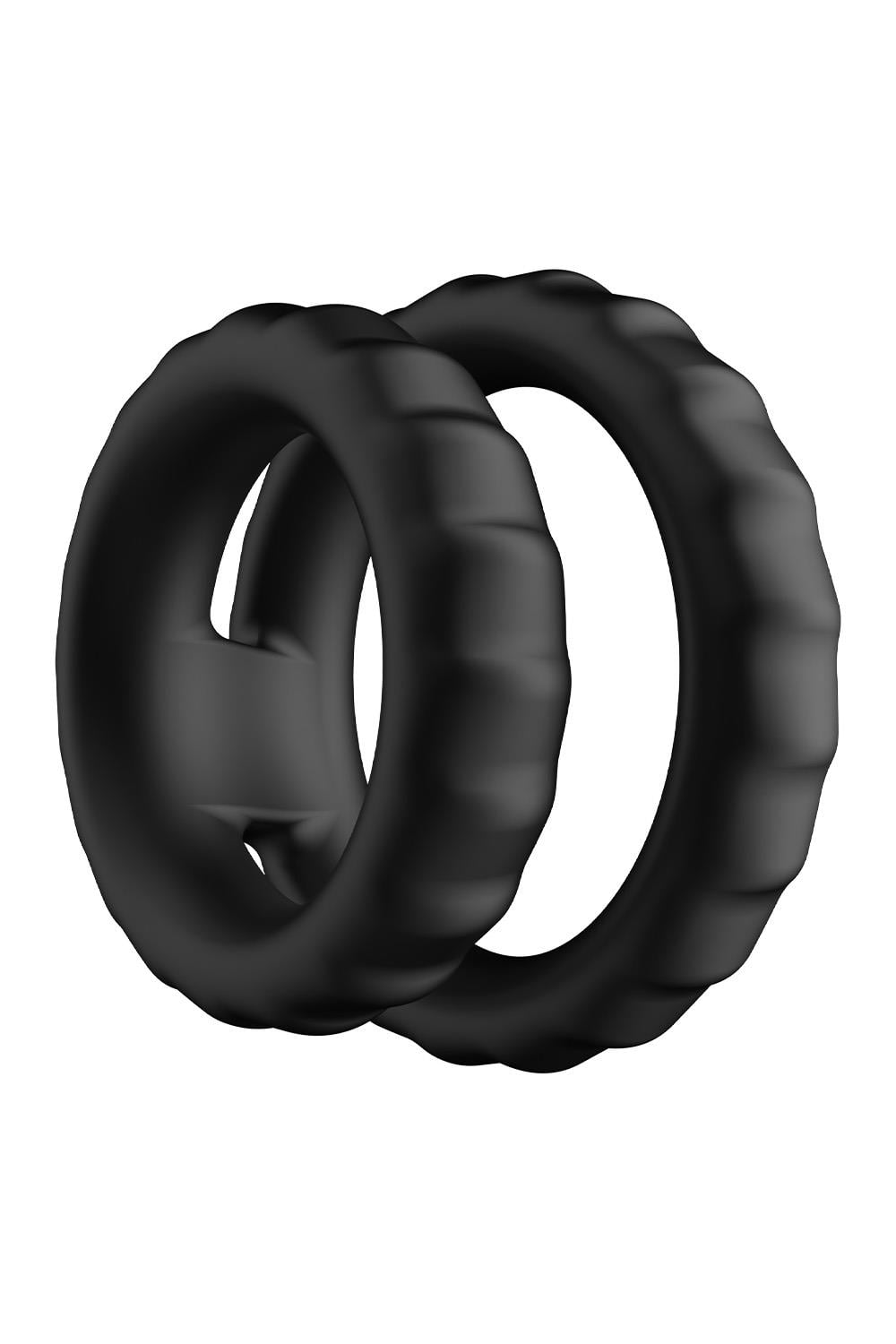 FORTO F-43 TIERED COCK AND BALL RING BLACK