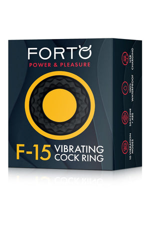 FORTO F-15 VIBRATING COCKRING BLACK