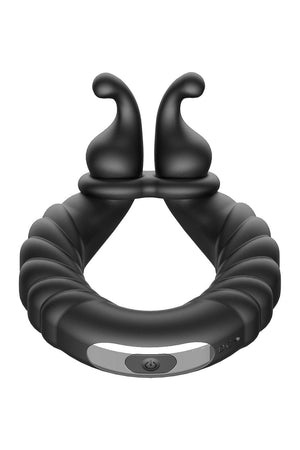 FORTO F-24 TEXTURED VIBRATING COCKRING BLACK