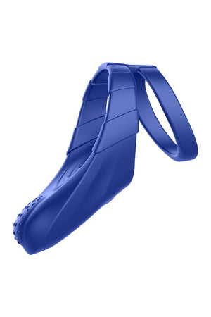 FORTO F-48 VIBRATING PERINEUM DOUBLE C-RING BLUE