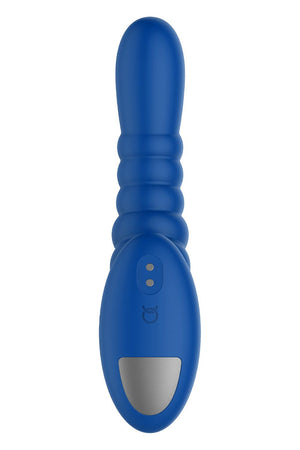 FORTO RIBBED PRO VIBRATING MASSAGER BLUE
