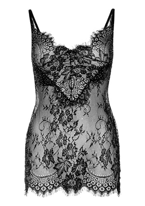 Robe courte strassée et string