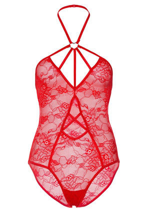 Body avec détail cœur et découpe décolletée