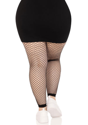 Collant sans pieds en résille industrielle grande taille