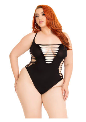 Body déchiré dos nageur et dos string grande taille