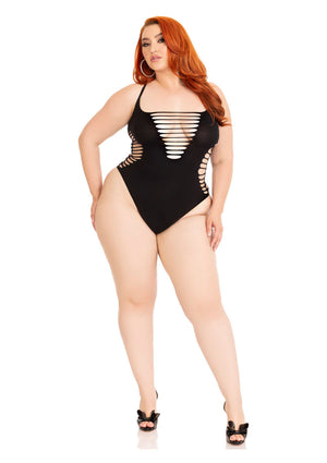 Body déchiré dos nageur et dos string grande taille