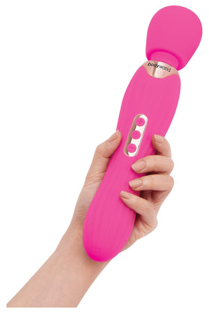 BODYWAND RUMBLE WAND 8 INCH HOT PINK