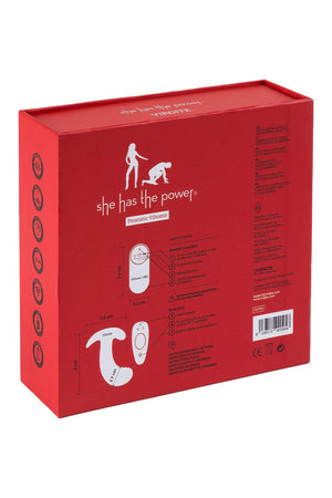 VIRGITE  PROSTATIC VIBRATOR WITH REMOTE CONTROL BLACK