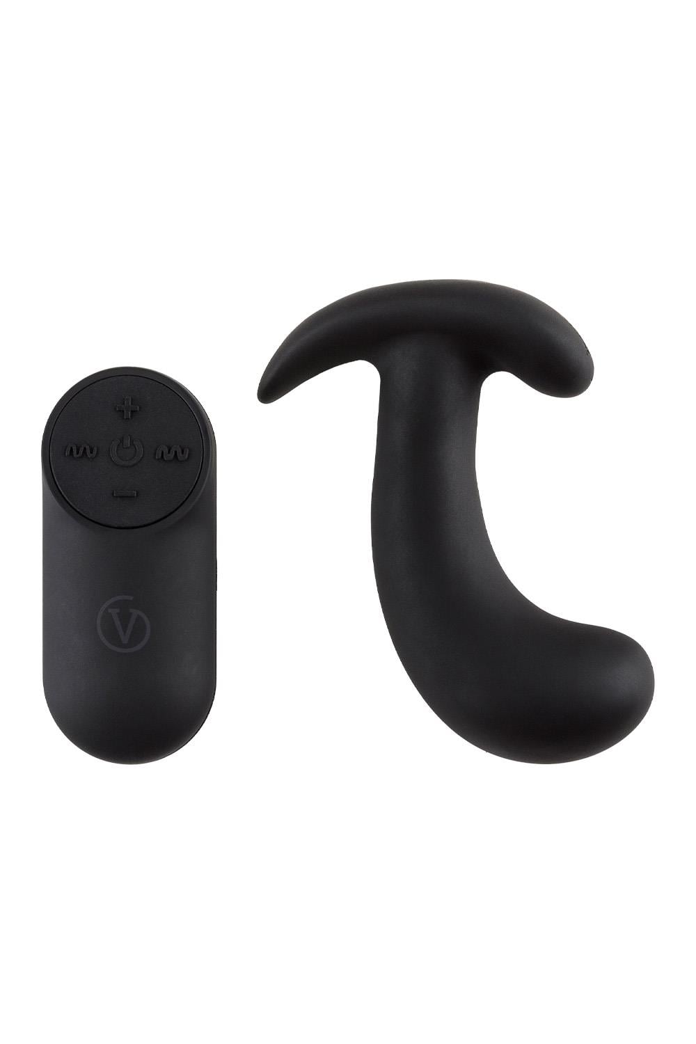 VIRGITE  PROSTATIC VIBRATOR WITH REMOTE CONTROL BLACK