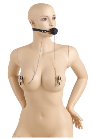 VIRGITE NIPPLE CLAMPS WITH MOUTH GAG