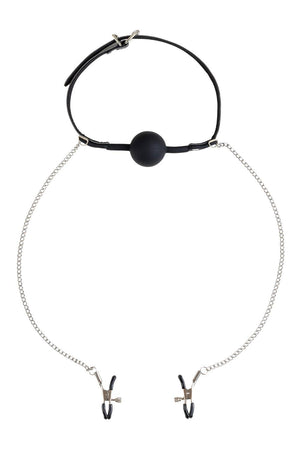 VIRGITE NIPPLE CLAMPS WITH MOUTH GAG