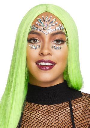 Autocollants bijoux de visage adhésifs Iris