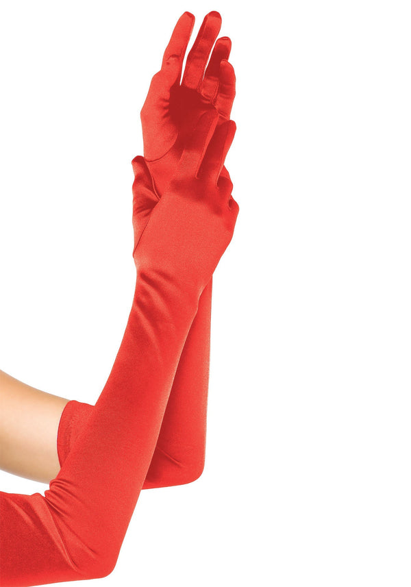 Gants en satin extra longs