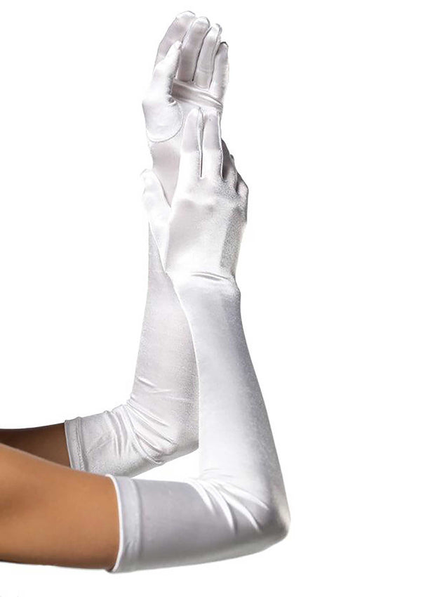 Gants en satin extra longs