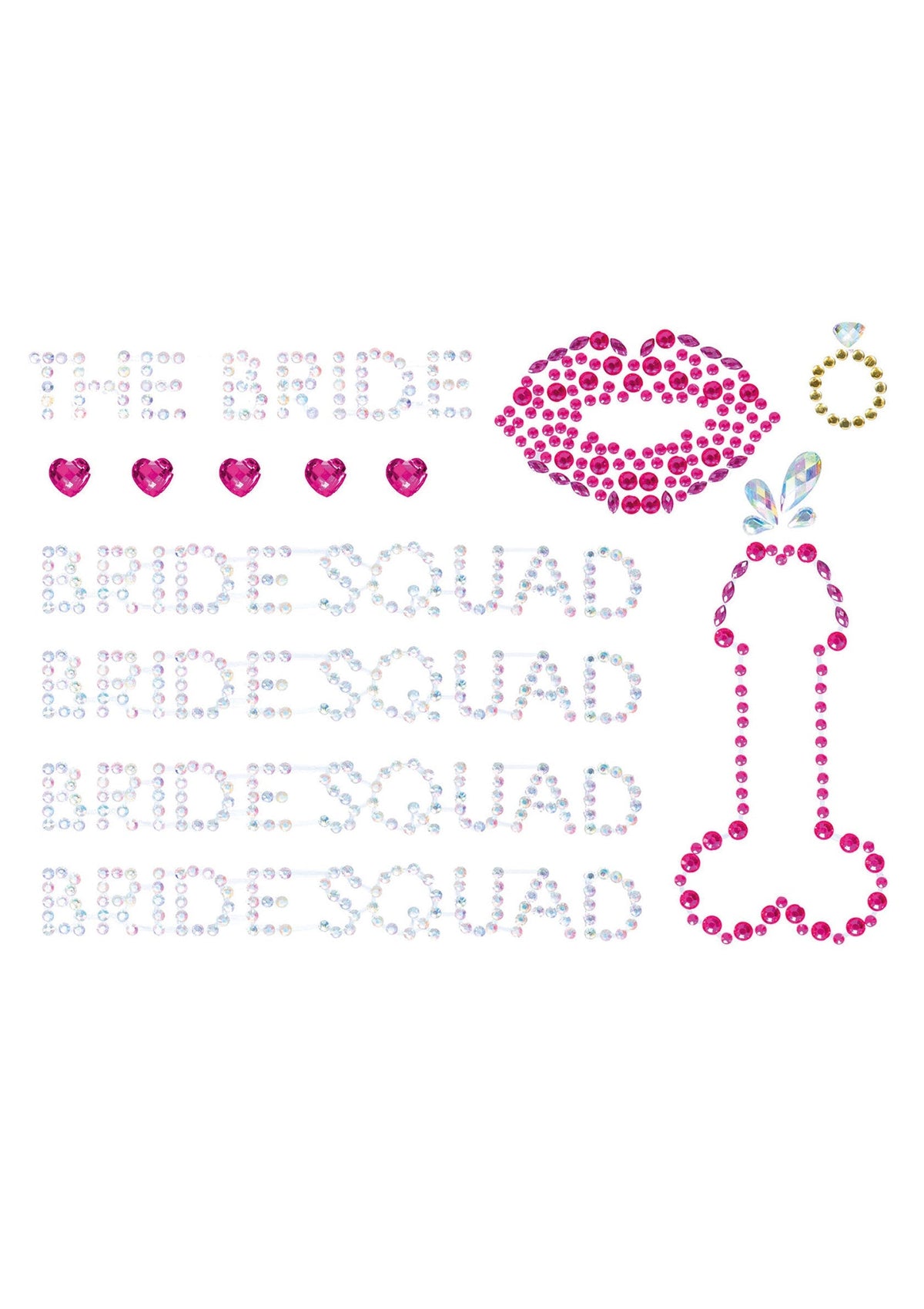 Bijoux de corps adhésifs Team Mariée
