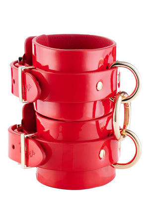 KINKY DIVA WRIST CUFFS RED