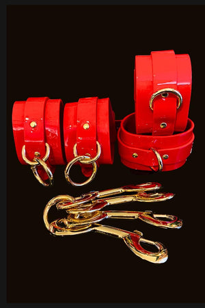 KINKY DIVA HOGTIE & CUFFS RED