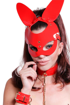 KINKY DIVA BUNNY MASK RED
