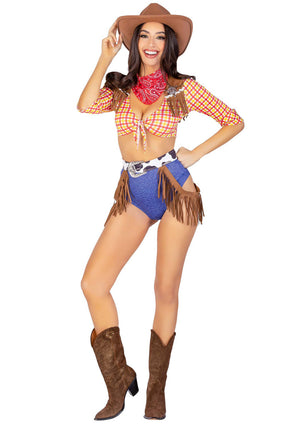 Haut et pantalon cow-girl coquine