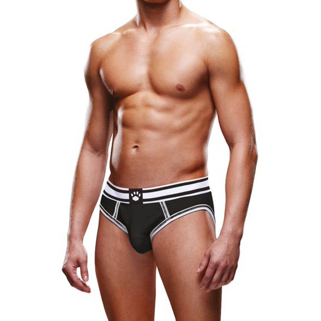 Culotte ouverte - XL - Noir/Blanc