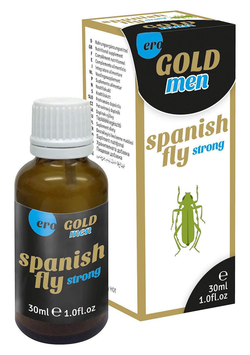 Gouttes aphrodisiaques Gold fortes pour homme 30 ml
