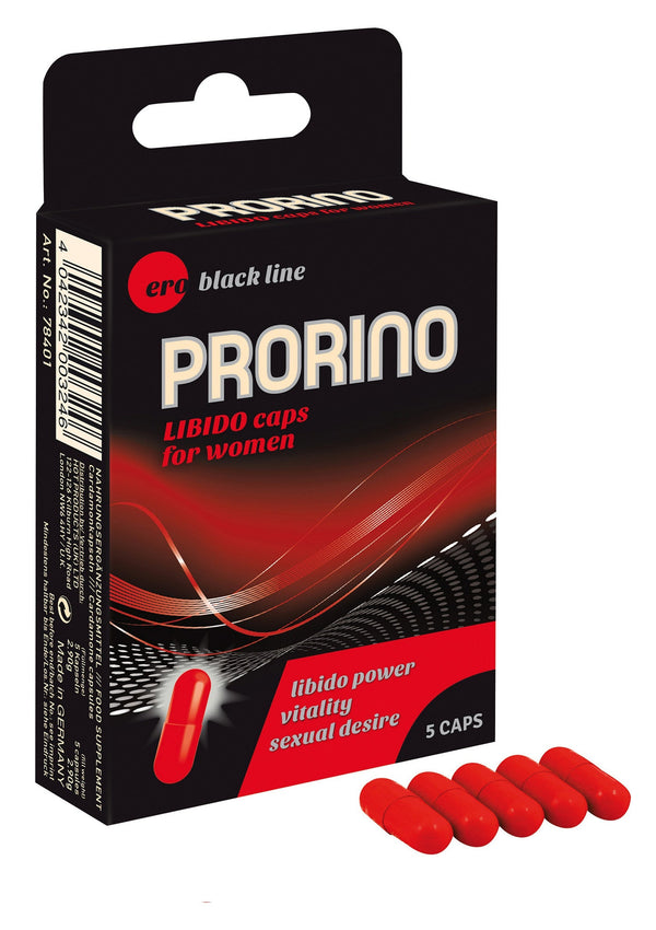 Capsules stimulantes libido Prorino pour femme - 5 pièces