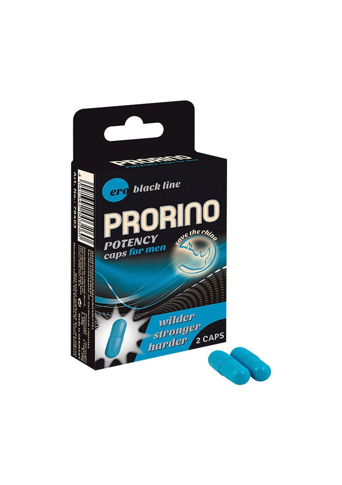 Capsules stimulantes Prorino pour homme - 2 pièces