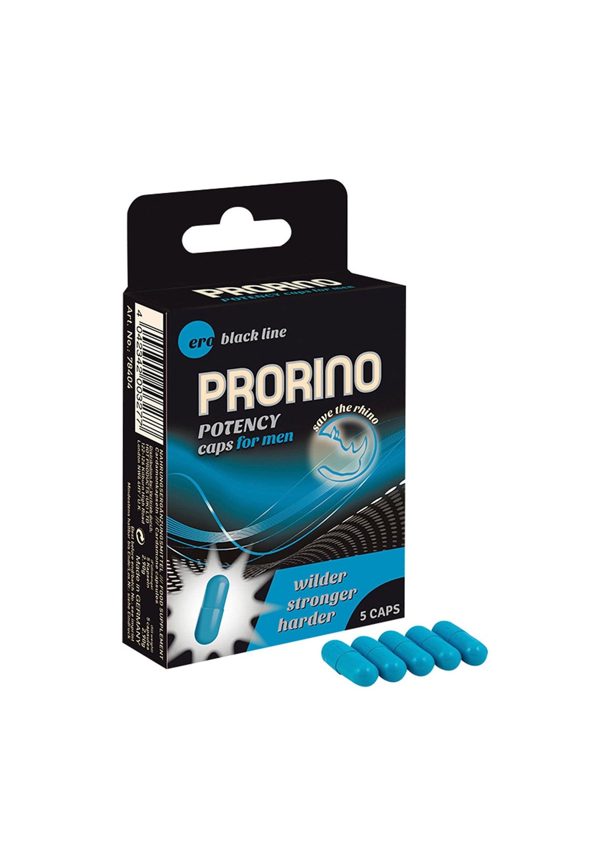 Capsules stimulantes Prorino pour homme - 5 pièces