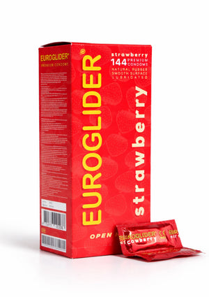 Préservatifs Euroglider fraise - 144 pièces