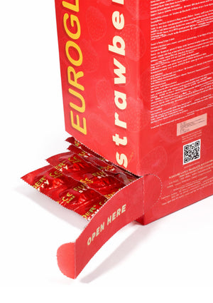 Préservatifs Euroglider fraise - 144 pièces