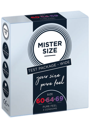 Préservatifs Mister Size 60-64-69 mm - assortiment de 3 tailles