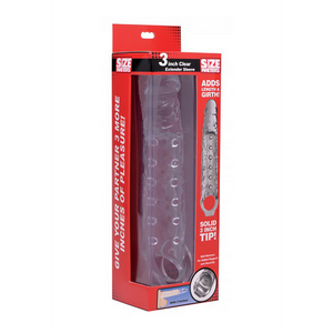 Manchon Pénien Transparent - 3 / 7,5 cm